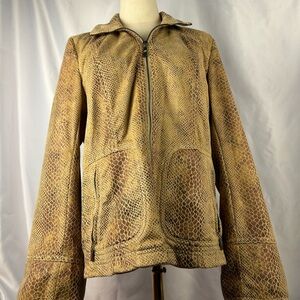 Faux snake skin jacket